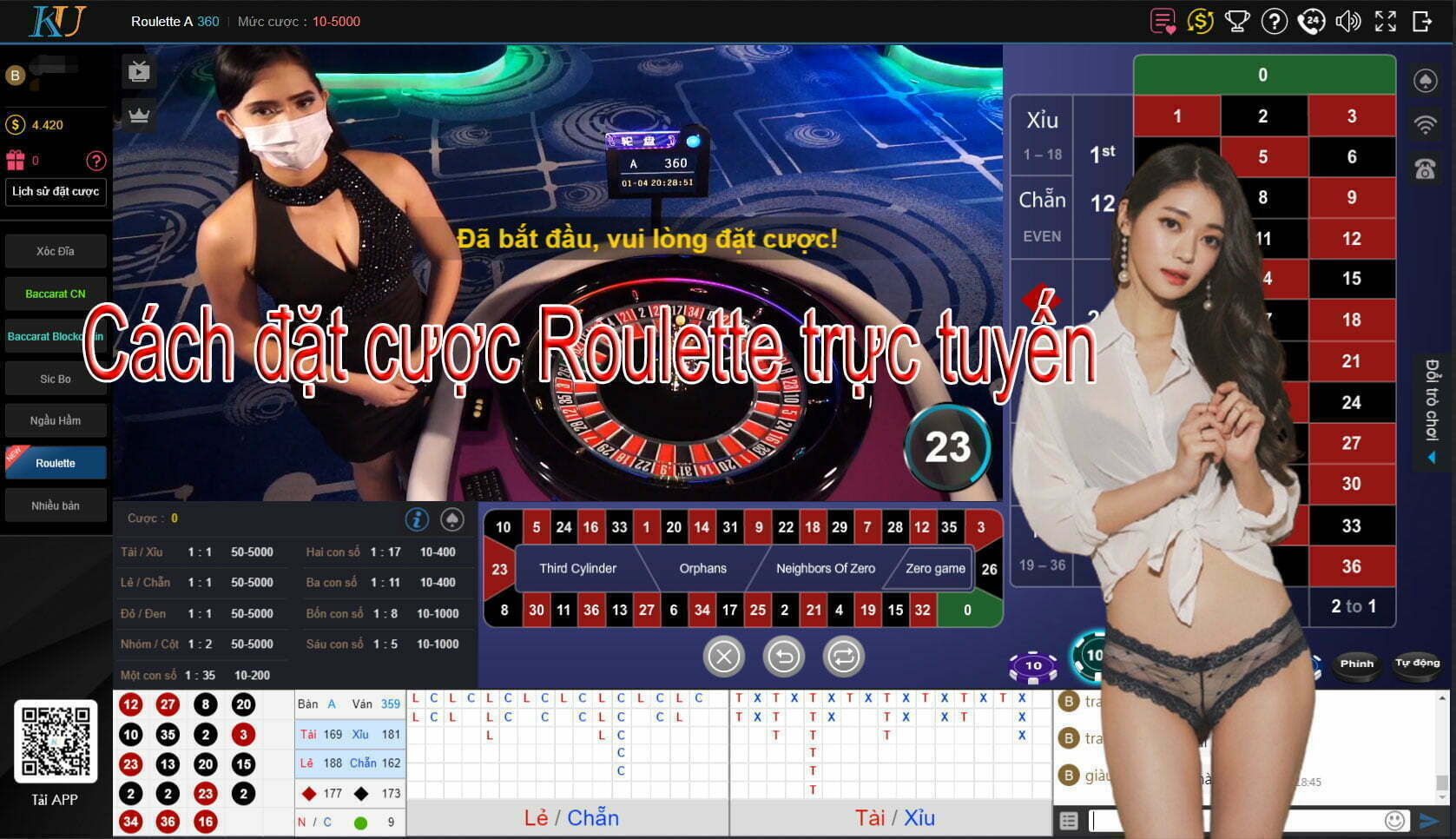 Cách đặt cược Roulette trực tuyến hiệu quả nhất