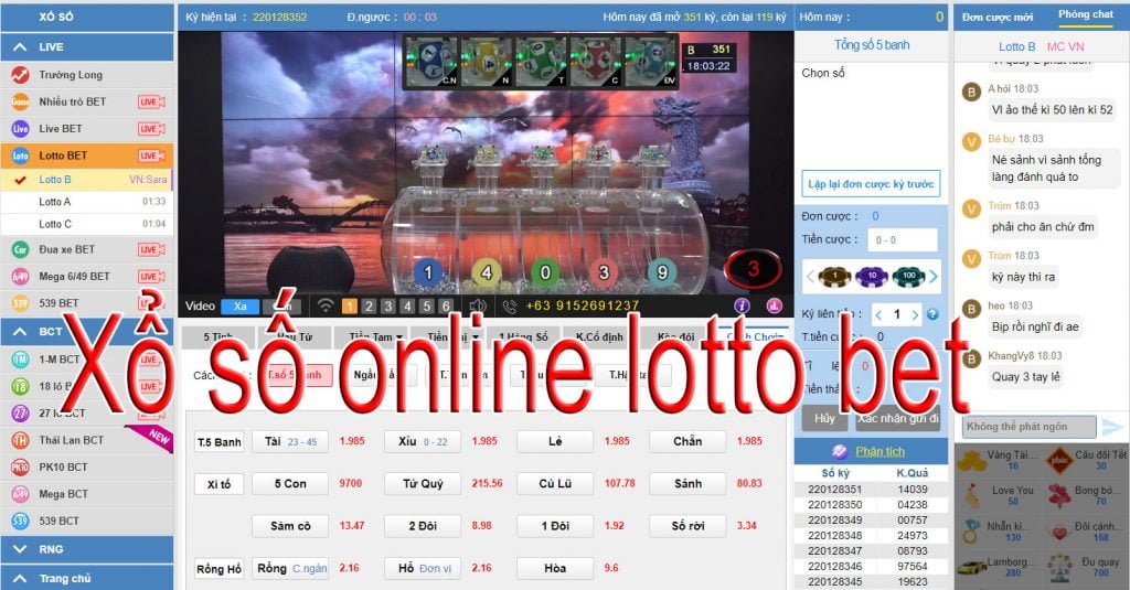 Xổ số online lotto bet kiếm tiền triệu về atm đơn giản