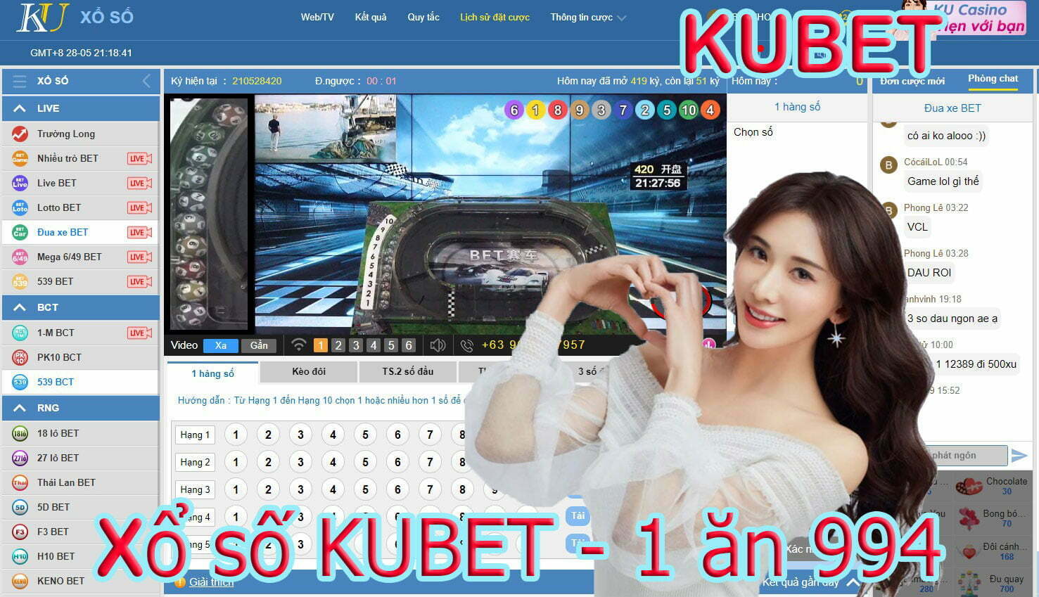 Xổ số Kubet - Đua Xe BET xổ số trực tuyến