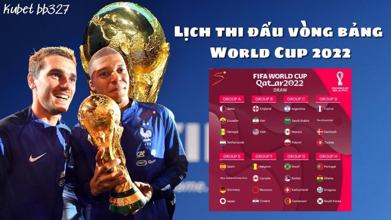Lịch thi đấu vòng bảng World Cup 2022 – Jcbet cập nhật thông tin mới nhất