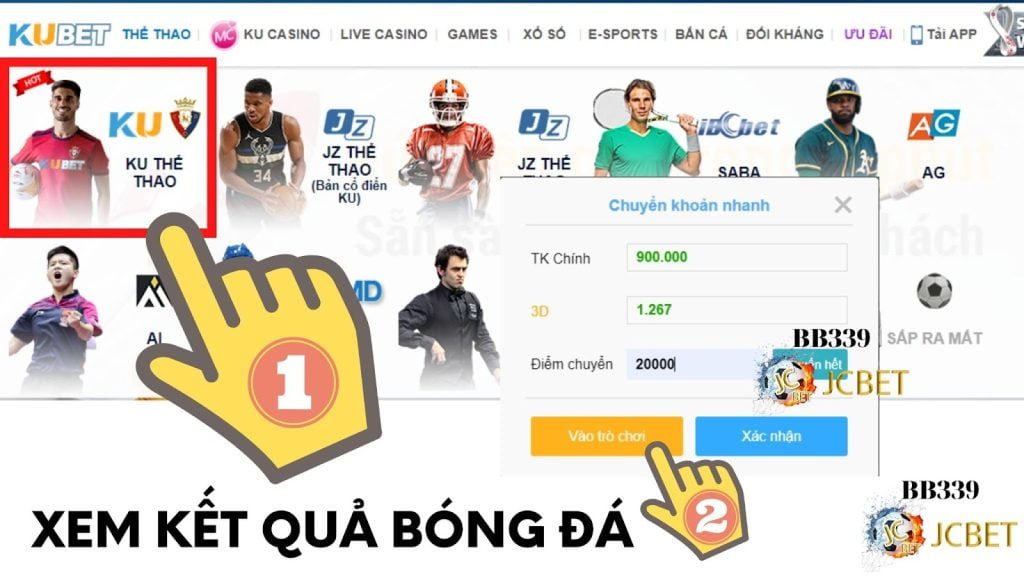 Kết quả bóng đá số