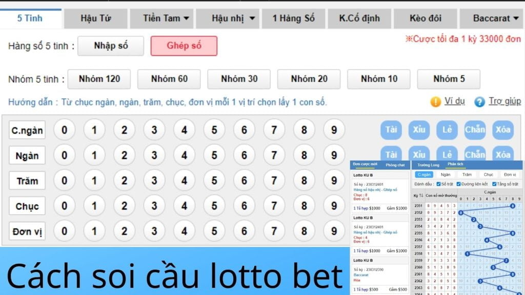 Cách chơi Lotto bet trên jcbet casino