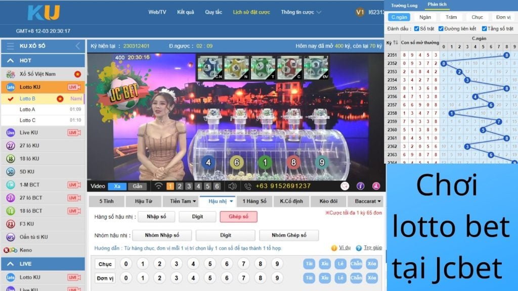 Cách chơi Lotto bet trên jcbet casino