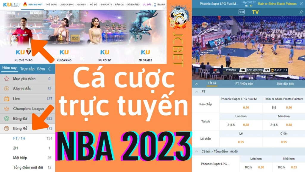 Cá cược giải vô địch NBA 2023