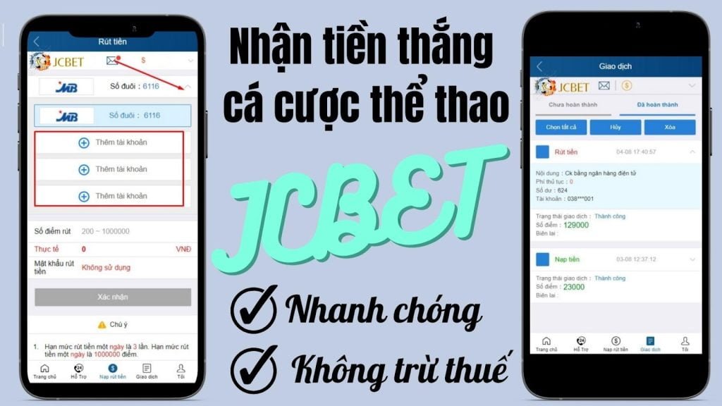 Rút tiền cược thể thao