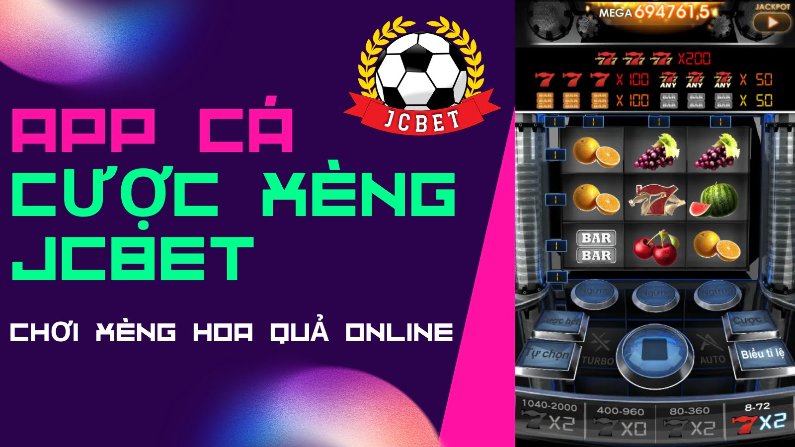 chơi xèng hoa quả online