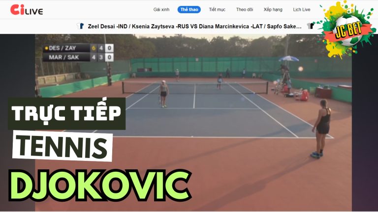 Cool-in live ứng dụng xem trực tiếp tennis djokovic miễn phí, full HD